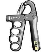 Grip Strength Trainer, Hand Gripper Strengthener with Adjustable Resistance 11-220Lbs(5-100Kg), E...