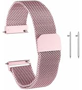 HARFINGTON Stainless Steel Mesh Watch Band Quick Release Metal Replacement Adjustable Watch Strap...