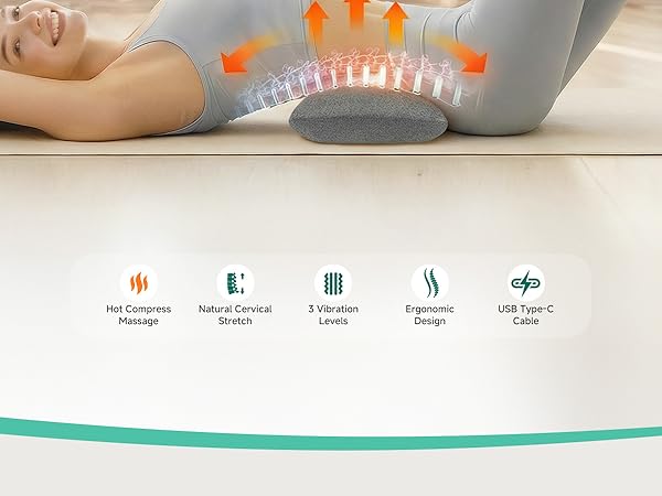 lumbar support back massage pillow