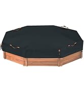 NGB Octagonal Sandbox Lid with 4 Reflective Handles 4 Windproof Hooks and Elastic Drawstring, Wat...