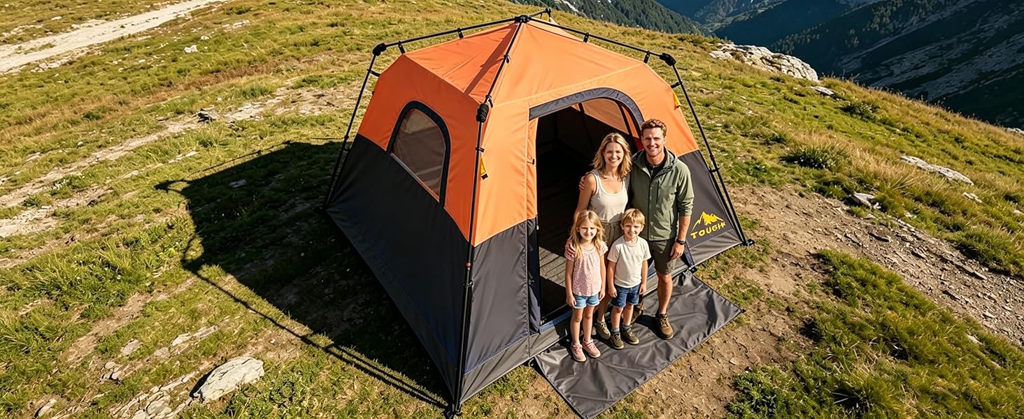 double wall tent top view waterproof no mesh