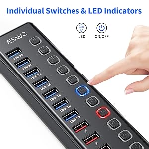 11-Port USB 3.0 Hub