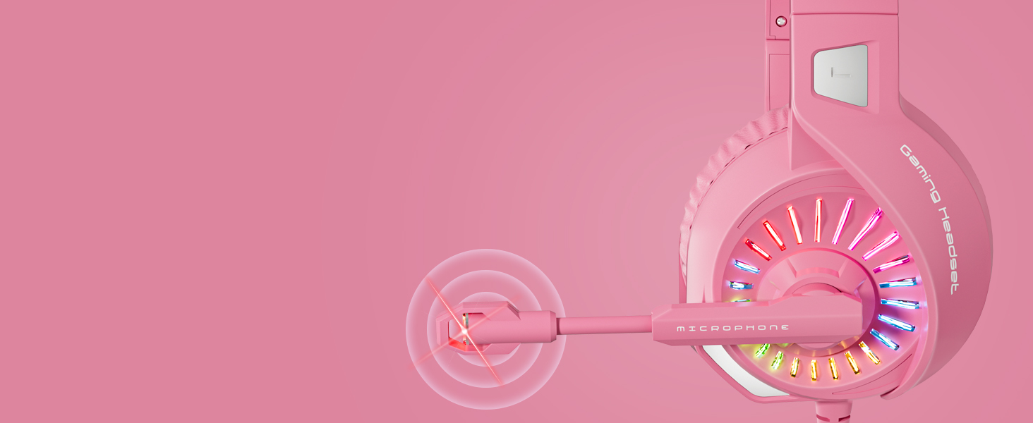pink gaming headset