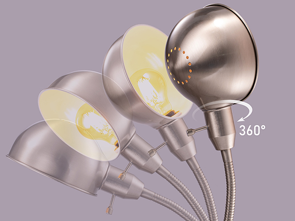 360 rotatable lampshade
