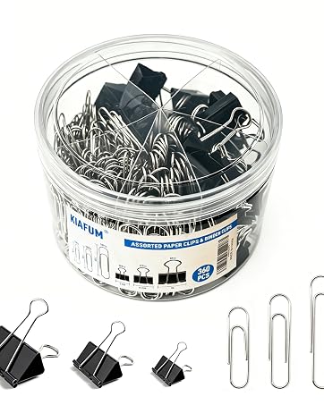 PAPER CLIP &BINDER CLIPS SET