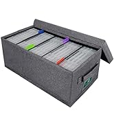 T WaveTree DVD Storage Box, Durable DVD Case Holder Organizer 15.75 x 8.46 x 6.3 Inch, DVD Rack w...
