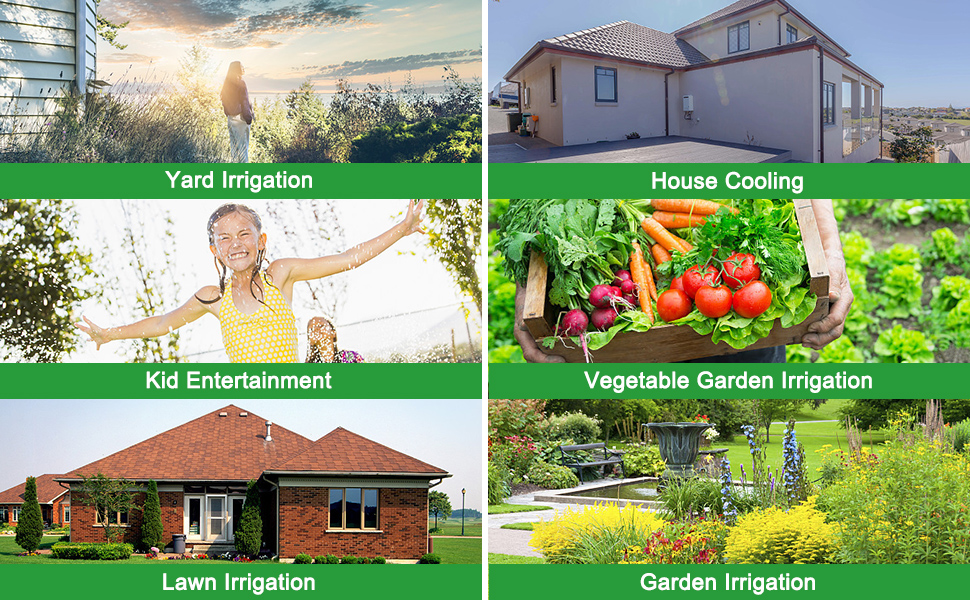 Garden sprinkler with many uses