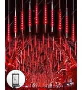 Blingstar Meteor Shower Lights Outdoor 10Tubes 16 Inch 360 LED Christmas Lights Waterproof Fallin...