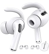 AhaStyle 3 Pairs AirPods Pro Ear Hooks Covers Headphone Accessories, White | Added Storage Pouch,...