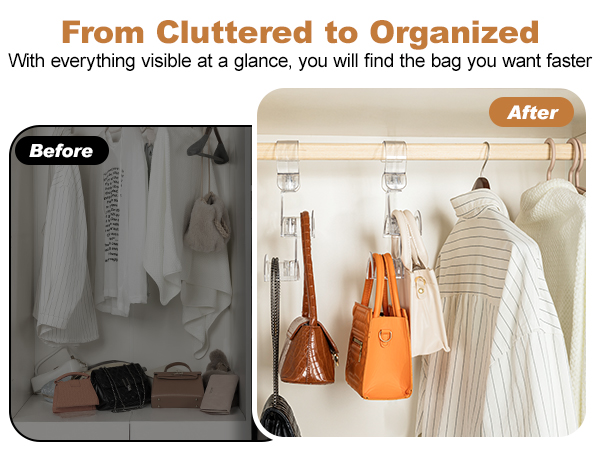 bag holder for closet