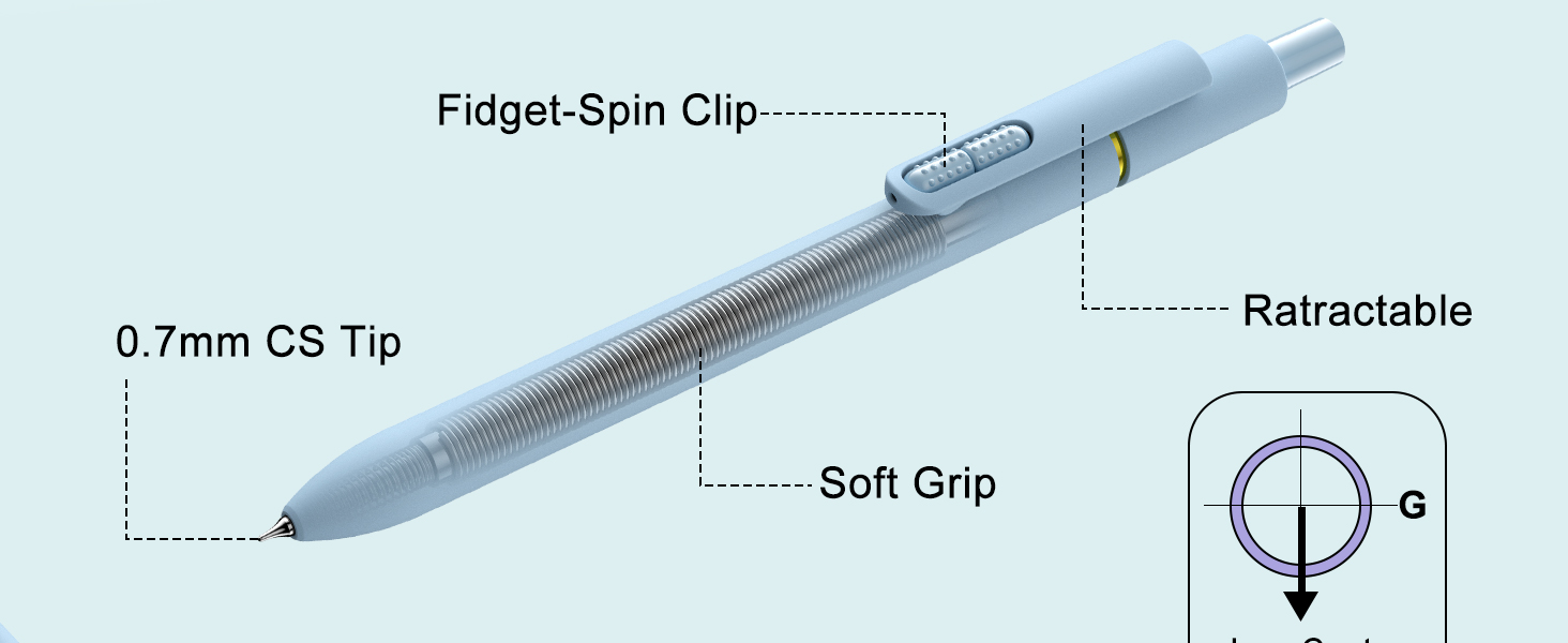 0.7mm gel pens