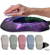 Gleamtide Ergonomic Raised Mouse Pad Wrist Support with Bilateral Slope Memory Foam Mousepad for ...