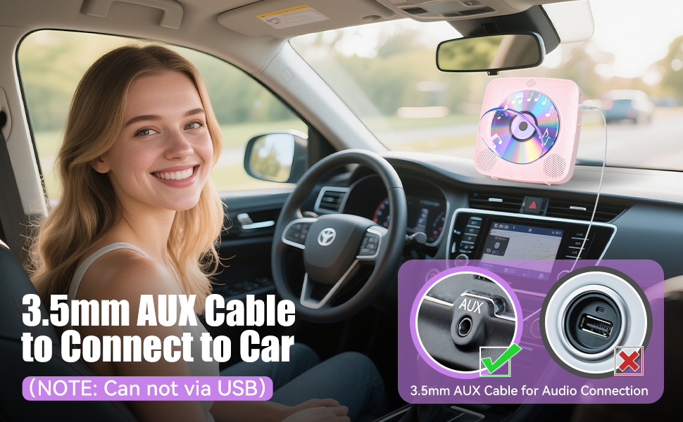 portable cd player with bluetooth