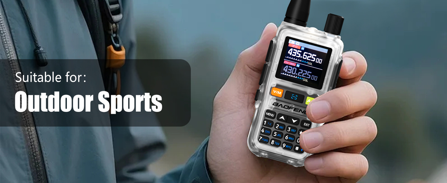 06-1 BAOFENG uv-5r mini Transparent Outdoor Sports