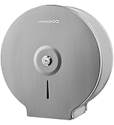VANNSOO Commercial Jumbo Toilet Paper Dispenser, Wall Mount Stainless Steel 9 Inch Roll Toilet Pa...