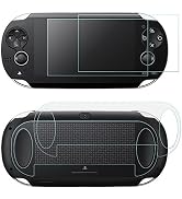 Screen Protectors Compatible Sony PlayStation Vita 1000 & Back Covers, AFUNTA 2 Pack (4 Pcs) Temp...