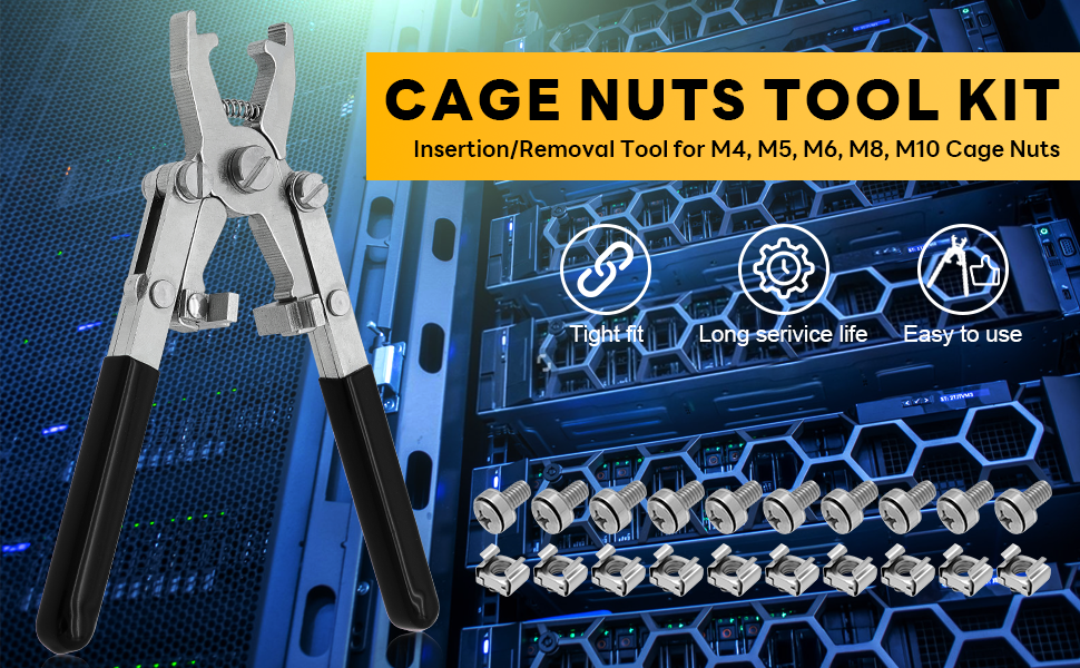 Rotable Cage Nut Tool