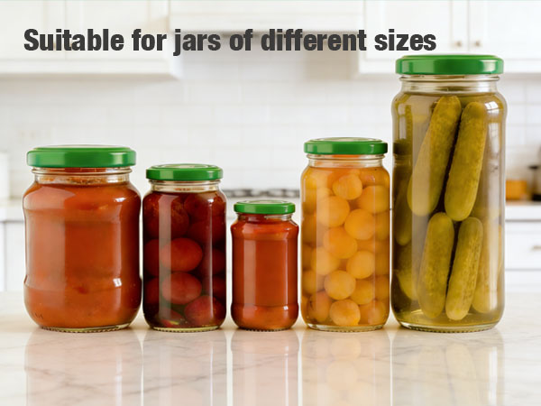 suitable for jars of different sizes