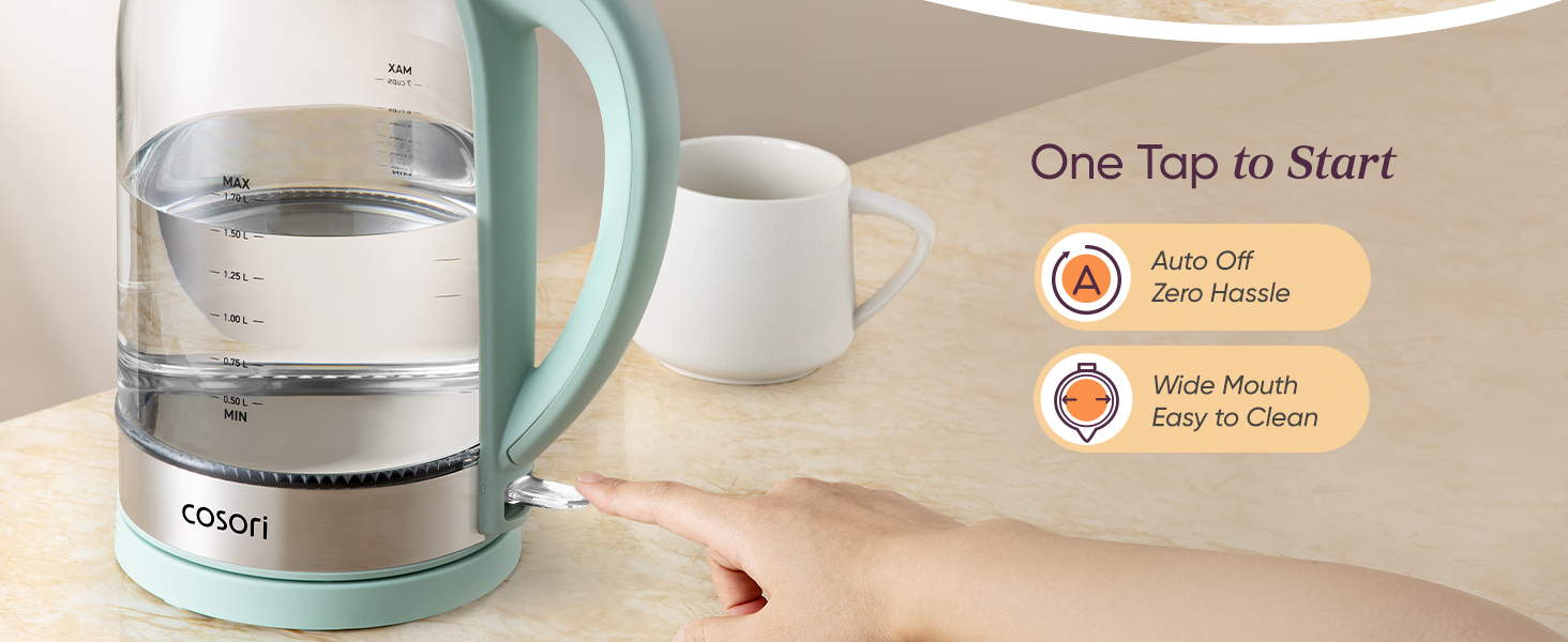 convenient design makes brewing easy
