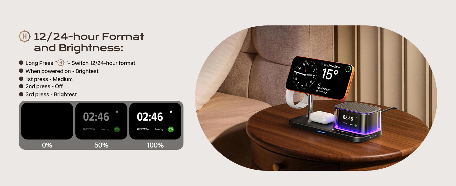MagSafe Wireless Charger with alarm clockMagSafe Wireless Charger with alarm clock