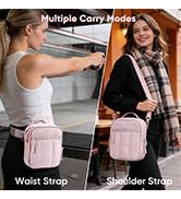 VIGEGARI Concealed Carry Gun Bag for Women Pistol Purse Padded Soft Handgun Case with Removable H...