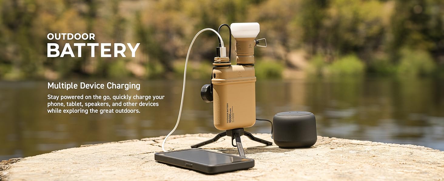 nestout outdoor battery with multiple device charging