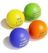 KDG Motivational Stress Balls(4 Pack) for Kids and Adults,Stress Relief Ball with Quetos to Rreli...