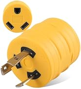 MECMO NEMA L5-30P to TT-30R 30 Amp RV Adapter UL Listed, Portable Compact Adaptor, 3 Prong 30A 12...