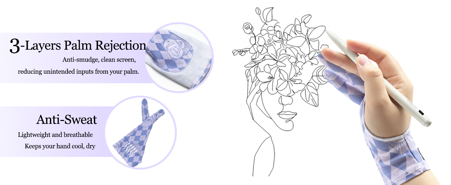 3 layer artist glove