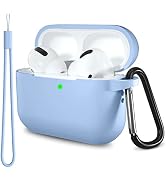 Lerobo for AirPods Pro 2nd/1st Generation Case Cover with Keychain & Lanyard,Soft Silicone Skin F...