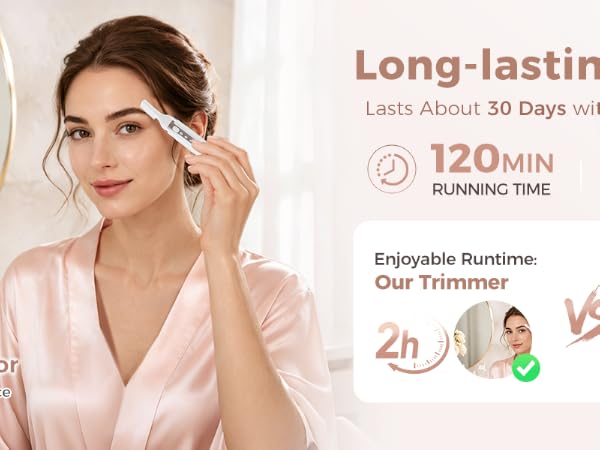 120 MIN Running Time 2H Charging Time Long-lasting Battery