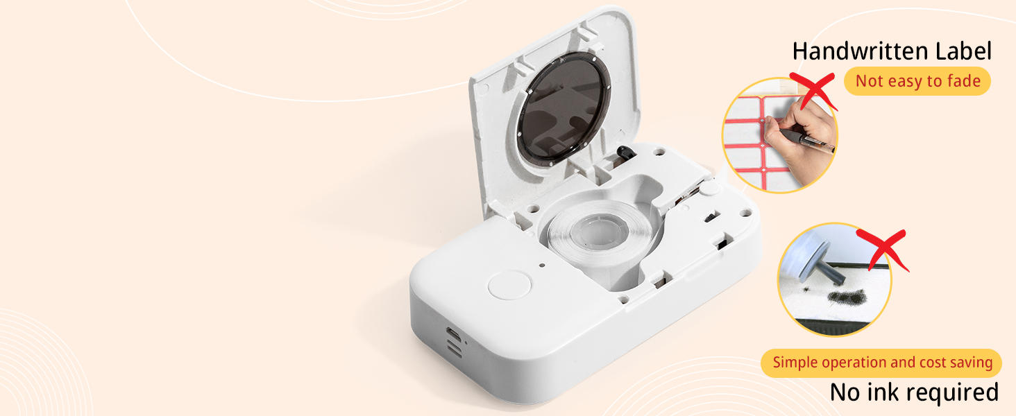 Bluetooth Label Maker Machine with Tape