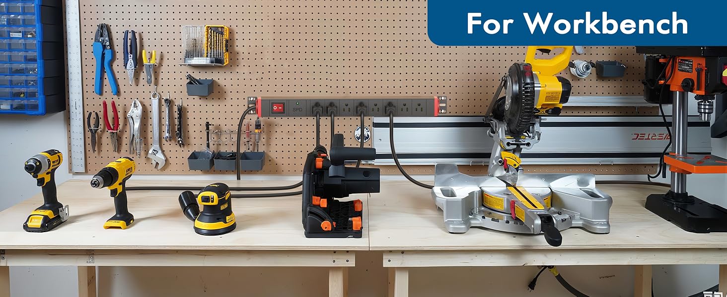 garage power strip wall mount