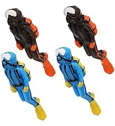 Mipcase 4Pcs Scuba Diver Figurines Scale Models People Set Mini Swimmers Figurines Plastic Scuba ...