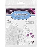 3L Corporation Self-Adhesive Scrapbook Foam Embellishment Shapes, Stars
