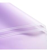 RUSPEPA 20 Sheets Flower Wrapping Paper - Light Purple Gradient Color Plastic Packaging - Waterpr...