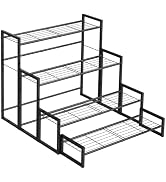 VyGrow Plant Stand, 4 Tier Stackable Tiered Plant Stand, Scalable Heavy Duty Tall Plant Shelf for...