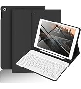 BQDIYOO Keyboard Case for iPad 9th/8th/7th Generation(2021/2020/2019), 10.2 inch iPad 9/8/7 Case ...