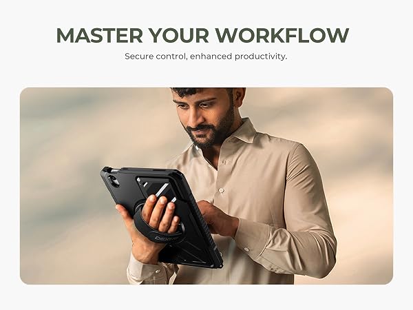 Dexnor for iPad (A16) 11th/10th Generation Case with 360 Rotating Hand Strap