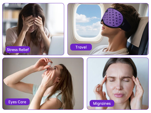 weighted cooling eye mask for sleeping bluetooth sleep mask