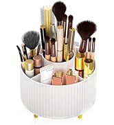 Makeup Brush Holder Organizer, 360° Rotating Makeup Brush Organizer, Cosmetics and Perfume Organi...