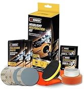 LOCBONDSO Headlight Restoration Kit, Car Headlight Cleaner and Restorer kit - Repair Polishing Ki...