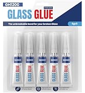 GH1200 5Pack Super Glue for All Purposes, Clear Repair Heavy Duty, Stain & Spot Free, with Fast S...