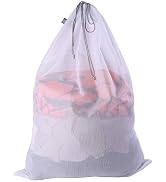 Kimmama Drawsting Fine Mesh Laundry Wash Bag, 24'' x 36'' Huge Dirty Wshing Laundry Bag with Dear...