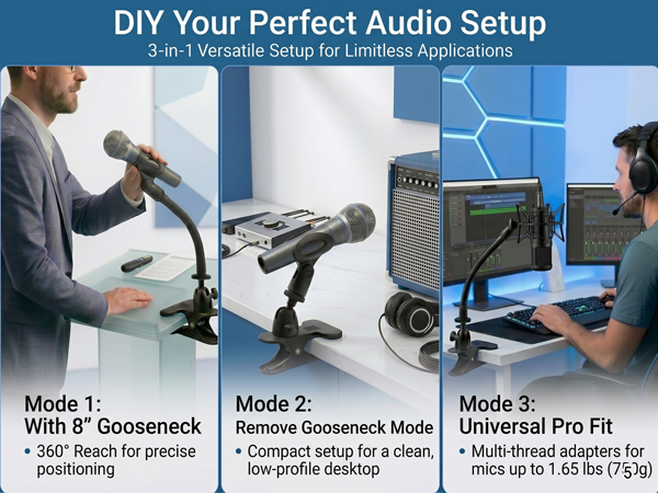 clip microphone mount