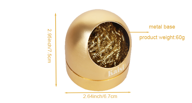 soldering tip cleaner with metal holder