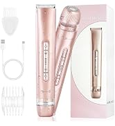 Floranurture 2 in 1 Women Electric Shaver Dual Head Bikini Trimmer for Women IPX7 Waterproof Wet ...