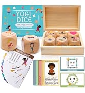 Garybank Kids Yoga Dice with 12 Yoga Cards, 20 Breathing Exercise Cards - Calm Down Corner Suppli...