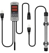 hygger Pinpoint Saltwater Aquarium Heater with Digital Thermostat IC Temp Controller, Titanium Tu...