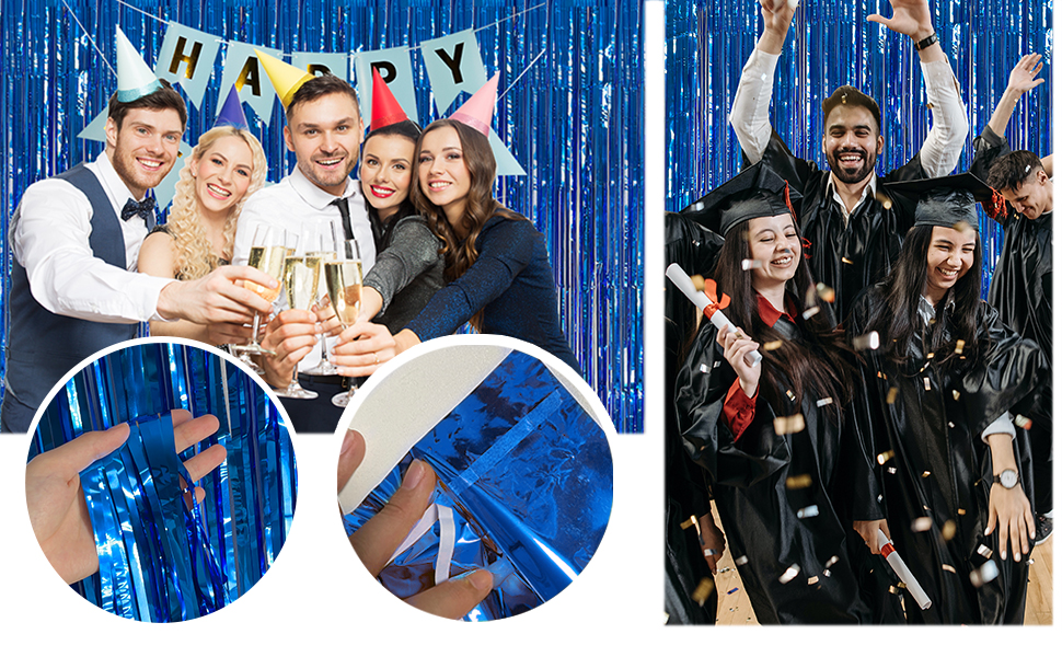 blue backdrop streamers party decorations ocean themed decor birthday party decorations backdrop